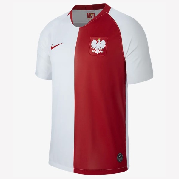Camiseta Polonia 100th Blanco Rojo